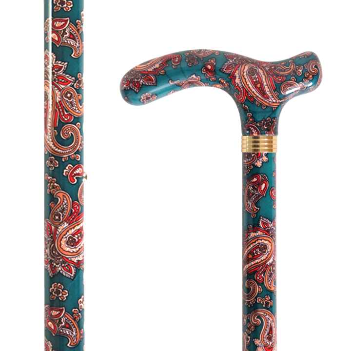 AL-088 Exotic Floral Stick with Adjustable Height/Paisley